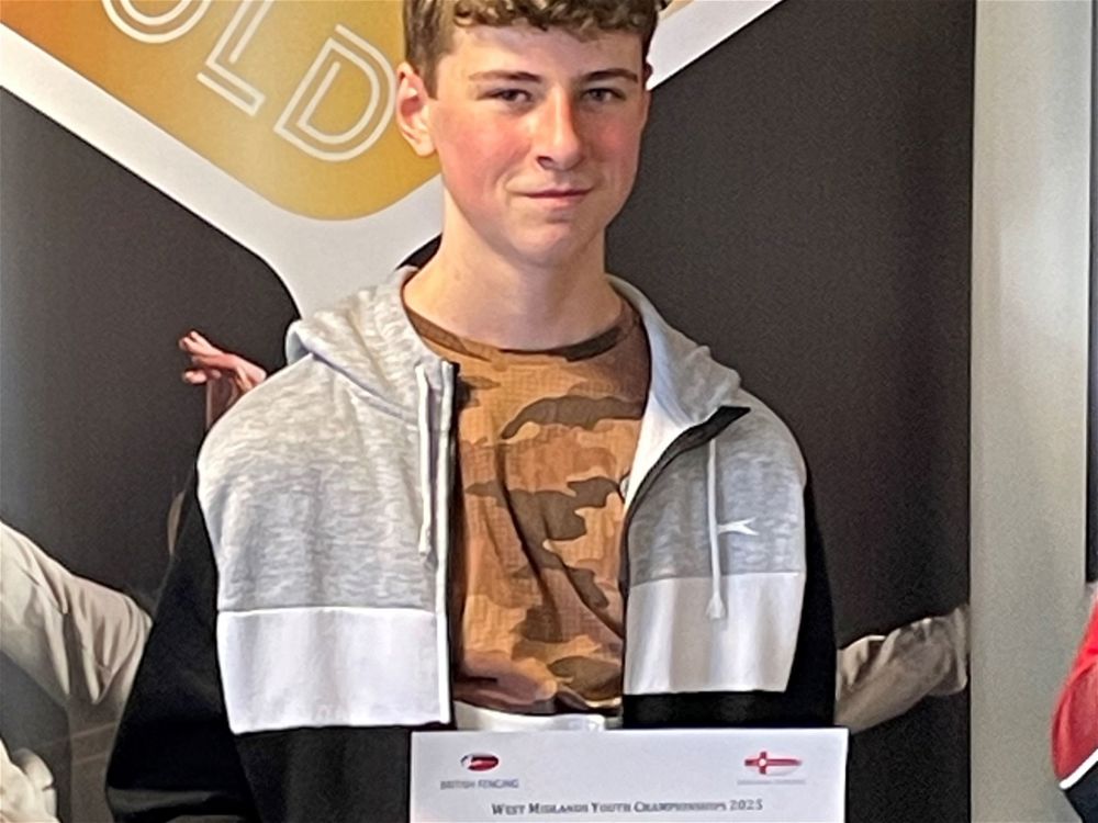 Josh Wins U14 Regional Fencing Championship - Image